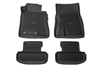 Ford Mustang All-Weather Floor Liners w/ Pony Logo