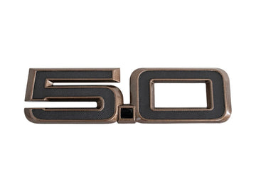 Ford Mustang 5.0 Fender Emblem - Sinister Bronze