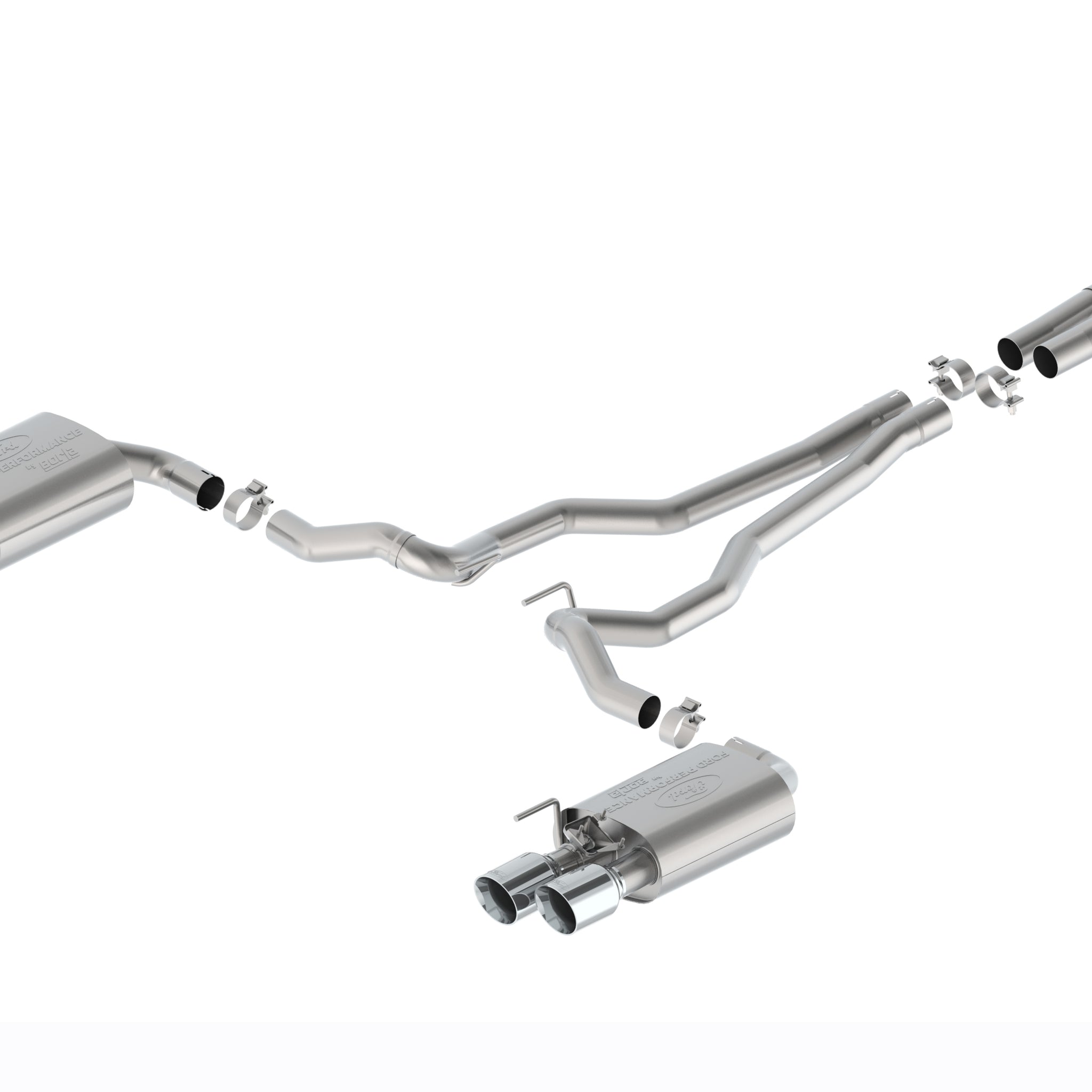 2024 MUSTANG 2.3L EXTREME ACTIVE CAT-BACK - CHROME TIP