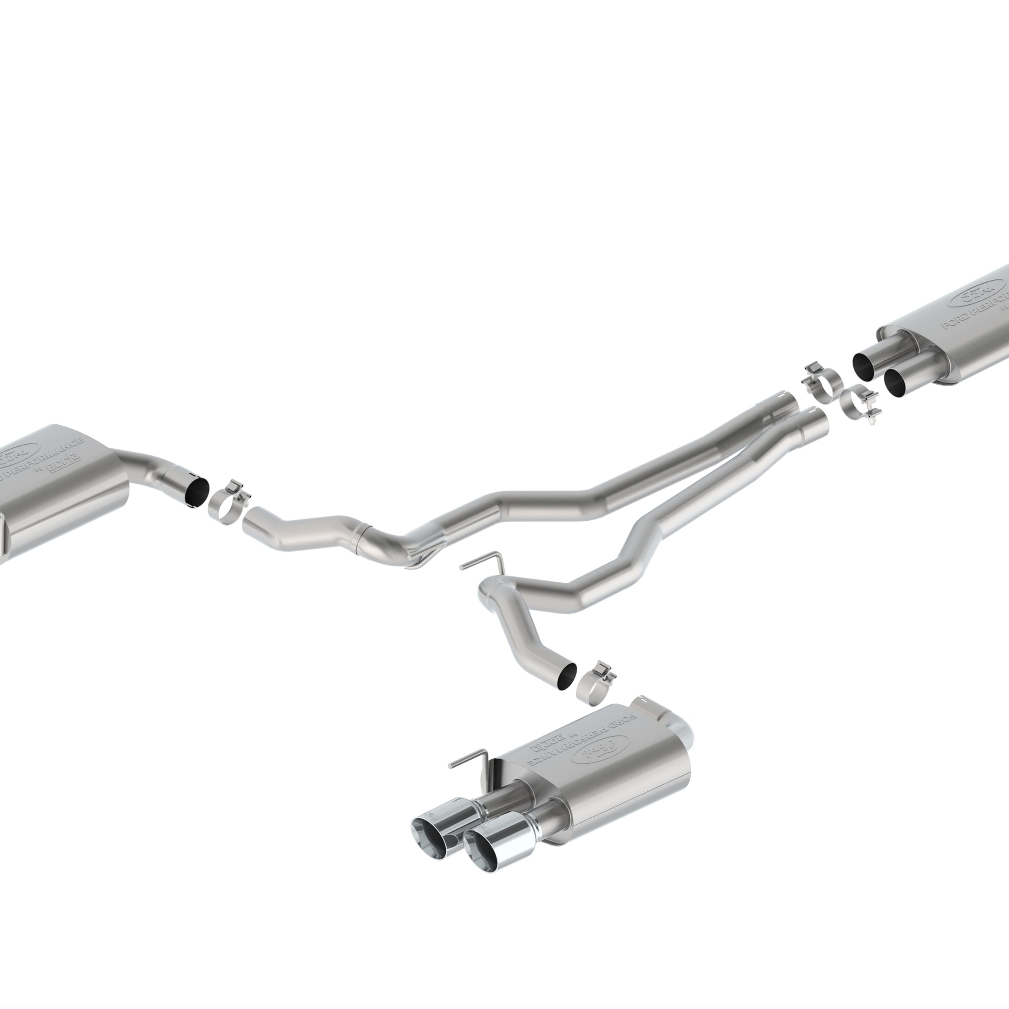 2024 MUSTANG 5.0L TOURING NON-ACTIVE W/GT VALANCE - CHROME TIP