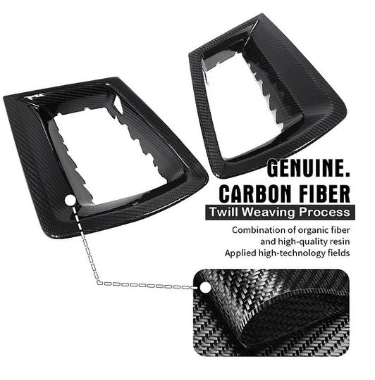 Real Carbon Fiber Front Grille Side Corner cover For Mustang GT S650